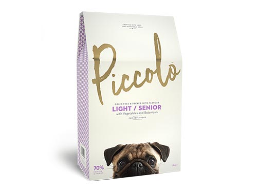 イギリス生まれのシニア犬用ドッグフード『ピッコロ』